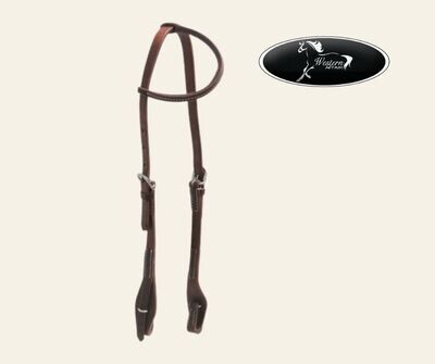 Oiled Leather Quick Change One Ear Headstall - Work Range