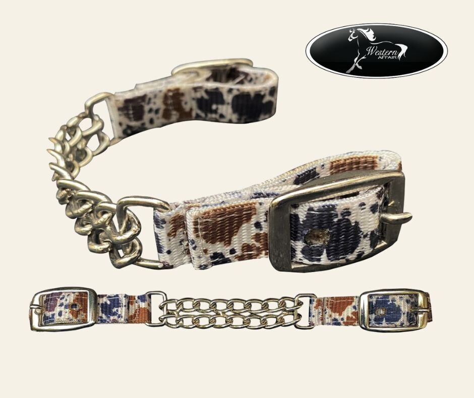 Cow Print Curb Chain