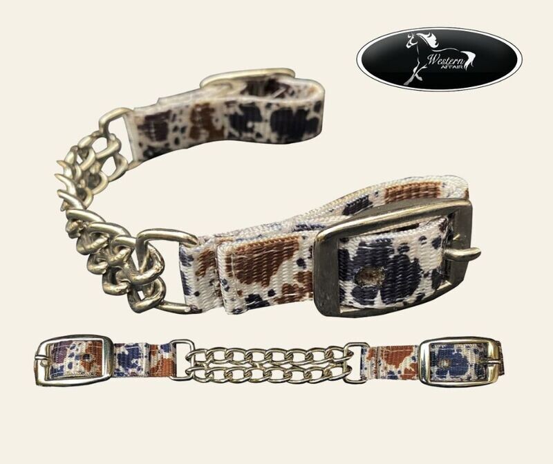 Cow Print Curb Chain
