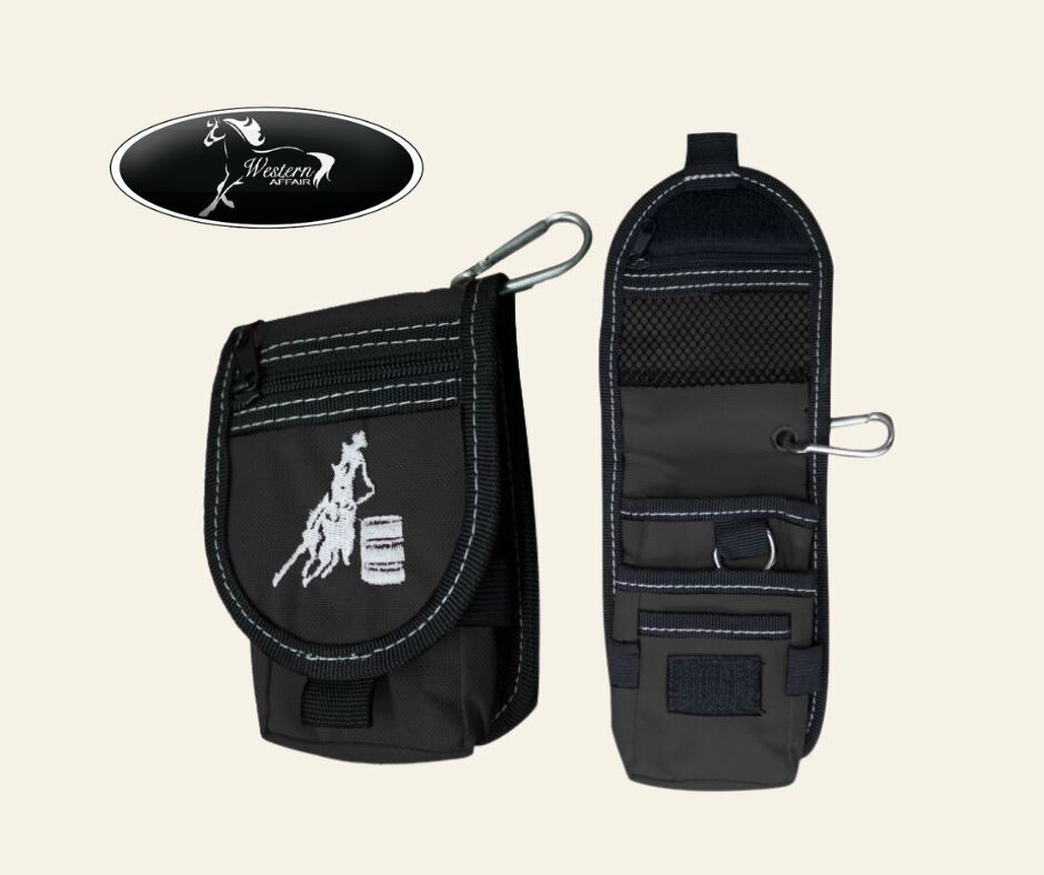 ​Barrel Racer Cordura Cell Phone/Accessory Case, Color: Black