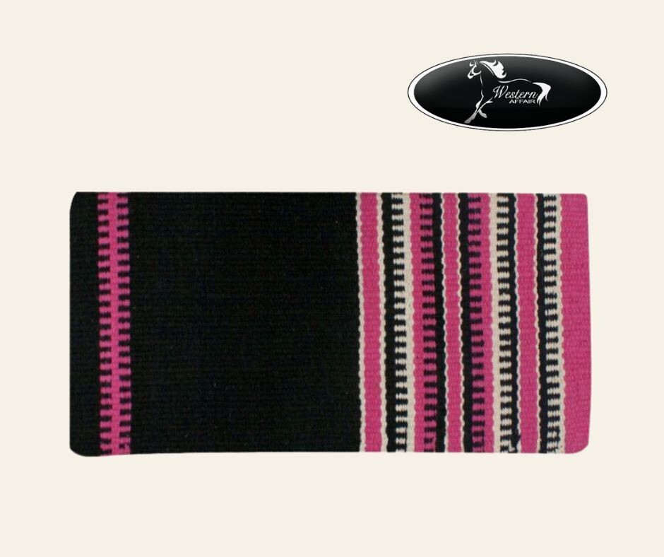 Wool Saddle Blanket with Zipper Design, Color: Pink