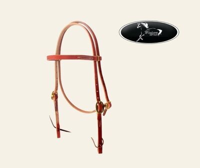 5/8&quot; Leather Headstall - Amish Range