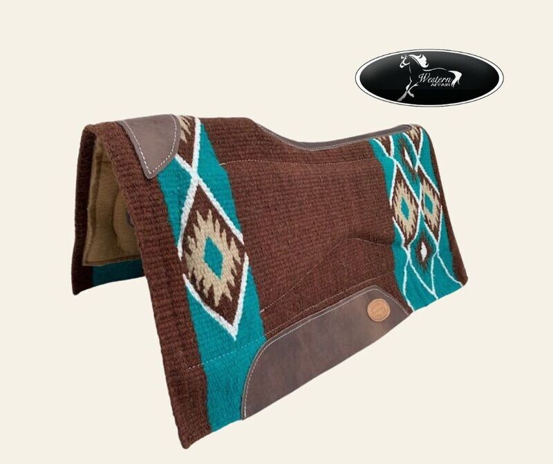 Brown &amp; Teal Memory Felt Pad with Gel Inserts