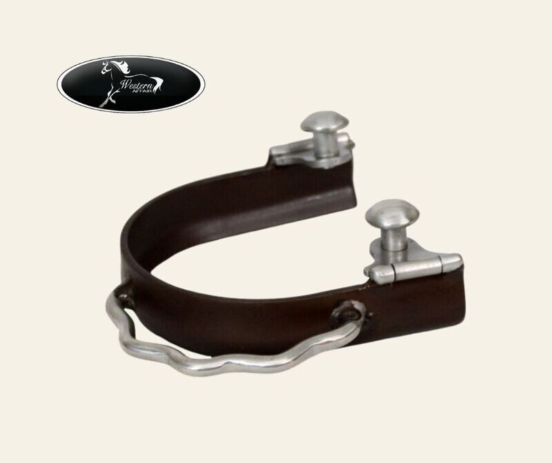 ​Antique Brown Sidewinder Bumper Spurs