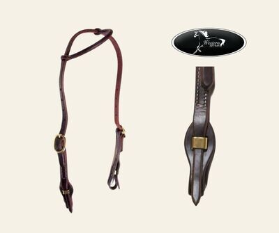 Oiled One Ear Quick Change Headstall - Amish Range