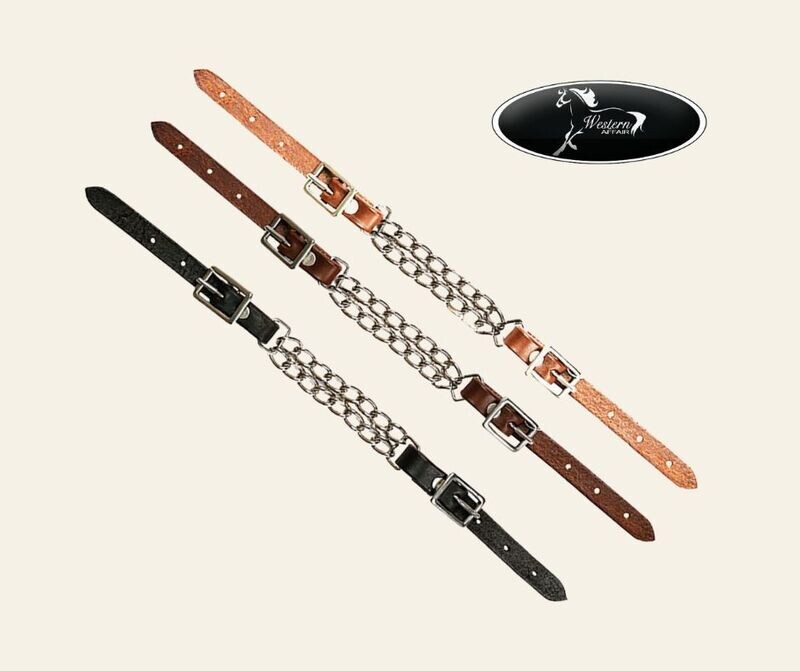 Argentina Cow Leather Curb Chain