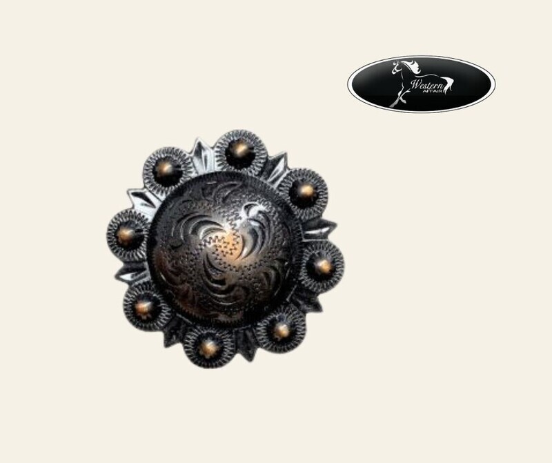 ​Dark Copper Engraved Concho