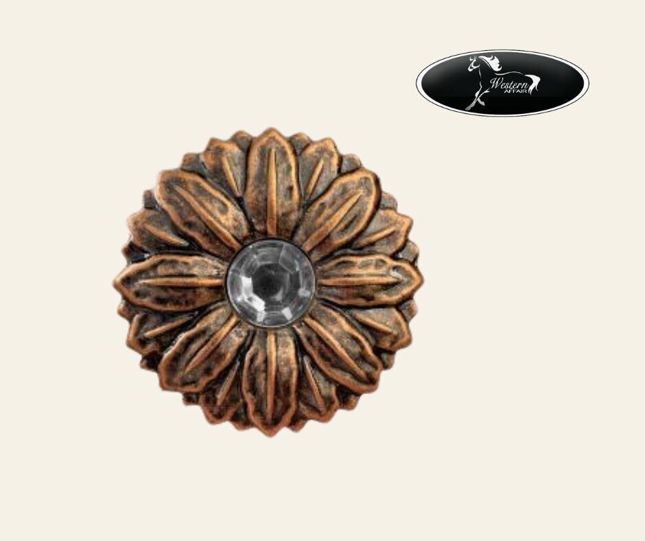 Copper Flower Concho