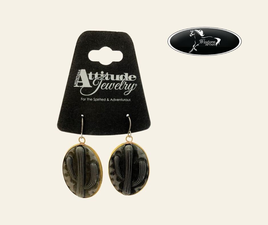 Cactus Disk Earrings