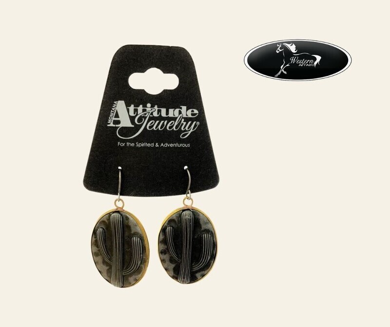 Cactus Disk Earrings