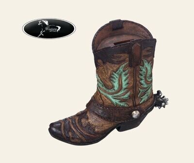 Cowboy Boot Money Bank