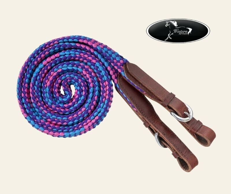 5ft Flat Braided Trail Reins