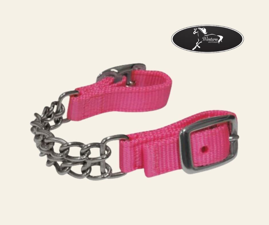 Colored Nylon Curb Chain, Color: Pink