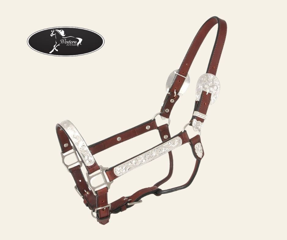 Silver Bright Cut Edge Show Halter