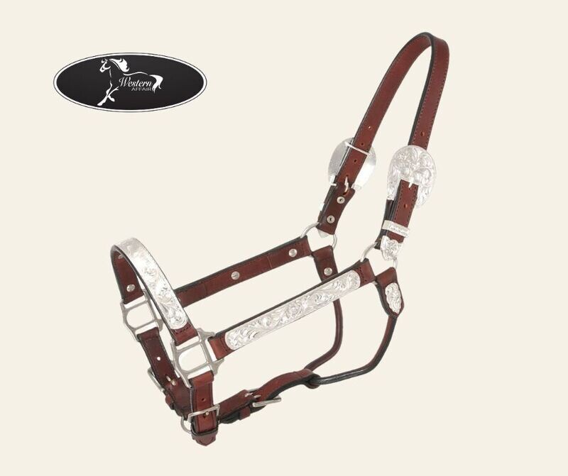 Silver Bright Cut Edge Show Halter