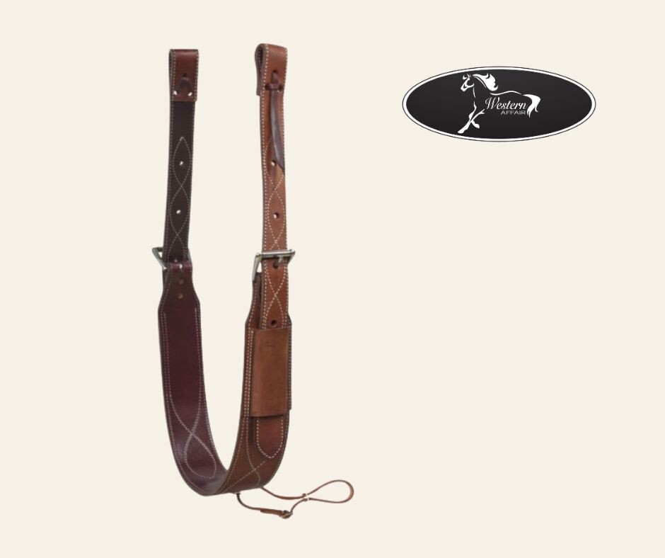 3" wide Leather Back Cinch Set