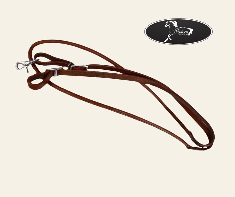 Rolled Middle Leather Roping Rein