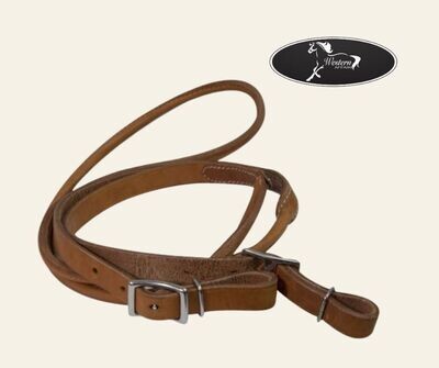 Light Oil Argentina Cow Leather Contest Reins
