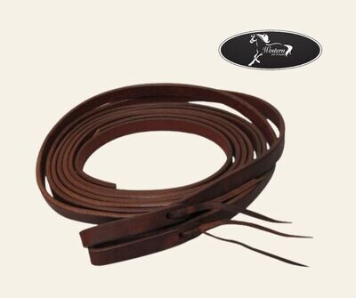 ​8ft X 5/8&quot; Oiled Harness Leather Split Reins