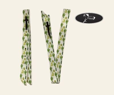 Cactus Print Nylon Tie Strap &amp; Off Billet Set