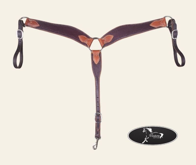 Wickett &amp; Craig Breastplate with Barb Wire Tooling - Amish Range