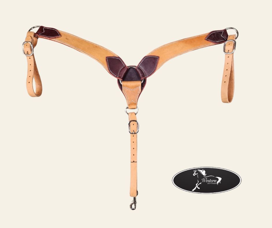 Wicket &amp; Craig 2 Tone Leather Breastplate - Amish Range