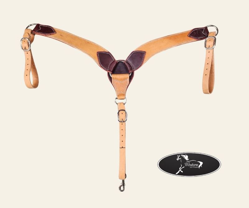 Wicket &amp; Craig 2 Tone Leather Breastplate - Amish Range