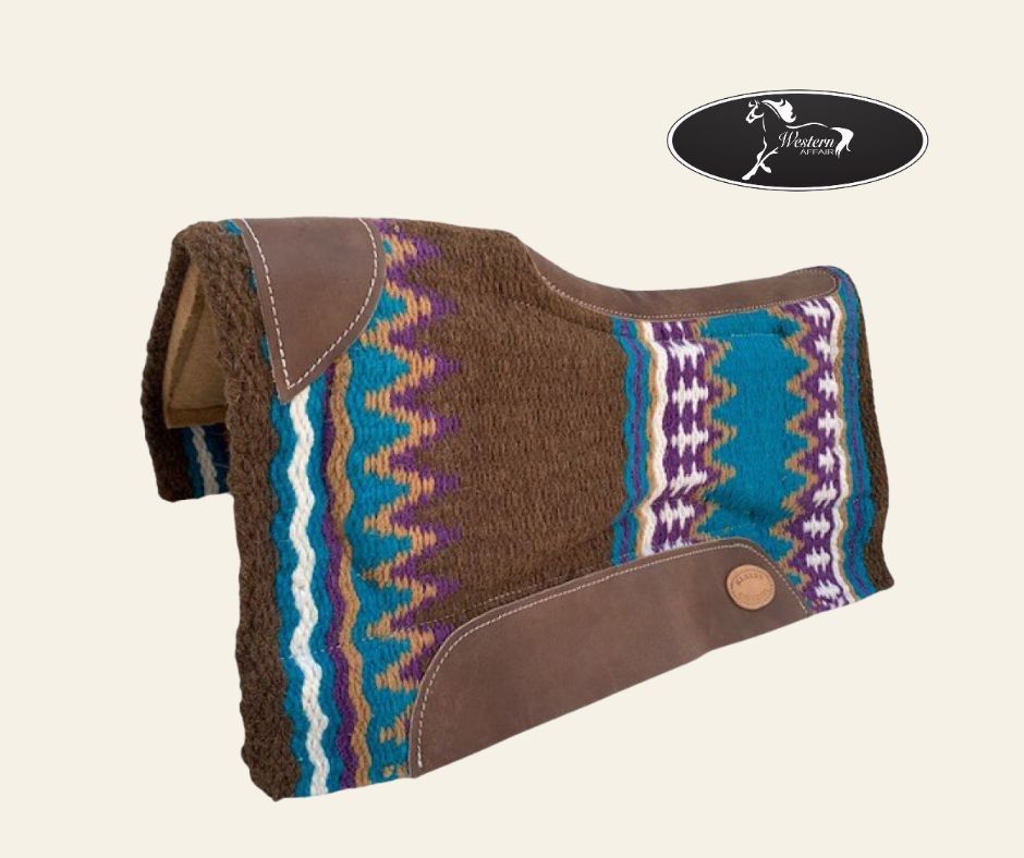 Turquoise &amp; Purple Wool Top, Memory Felt Bottom Pad with Gel Inserts