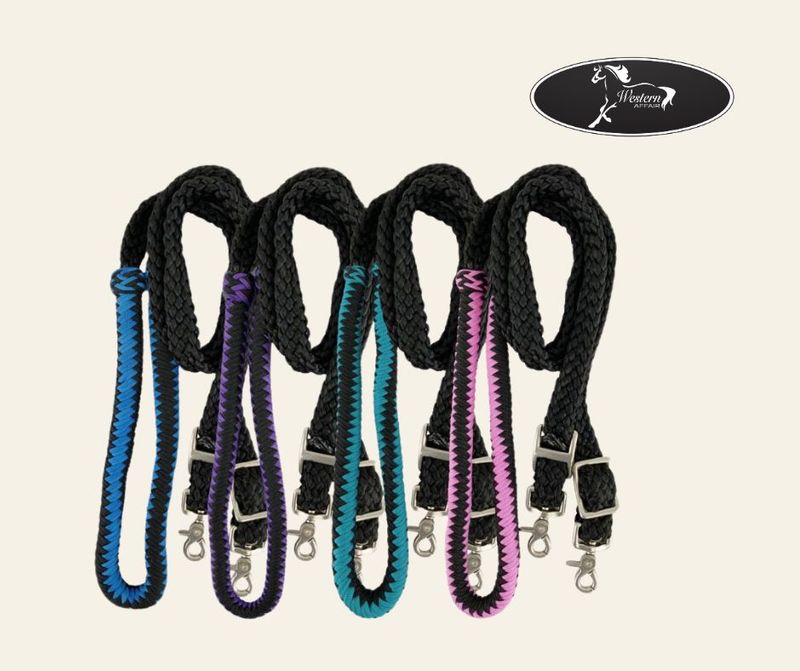 8ft Nylon Braided Roping Rein