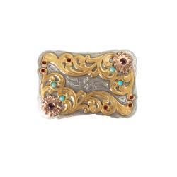 Blazin Roxx Ladies Rectangle Buckle with Stone Accents