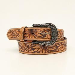 Nocona Sunflower Embroidered Ladies Belt