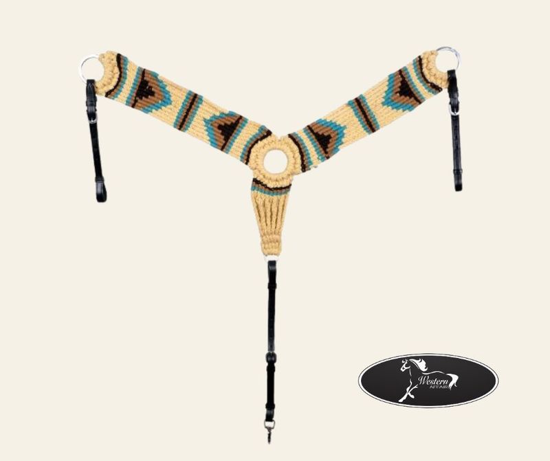 Cotton Blend Multi Strand Southwest Design Breast Collar