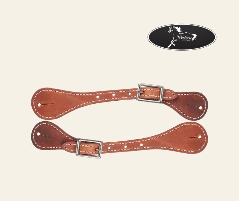 Youth Oiled Harness Leather Spur Strap