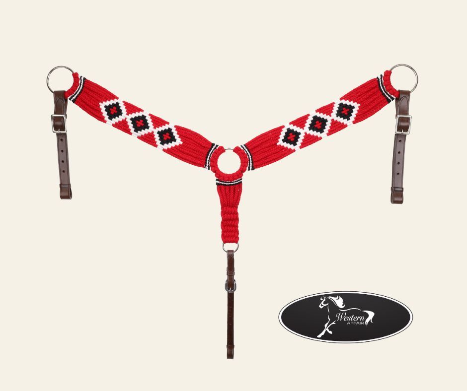 Scarlet Mohair Breast Collar