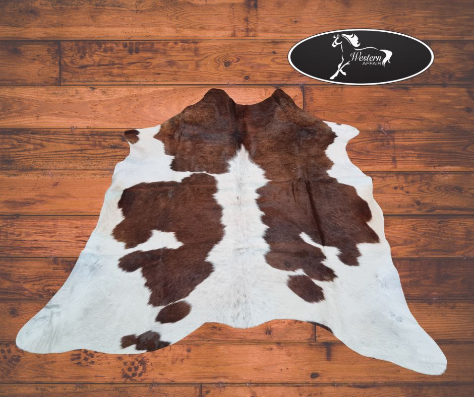 Genuine Brazilian Brown &amp; White Cowhide