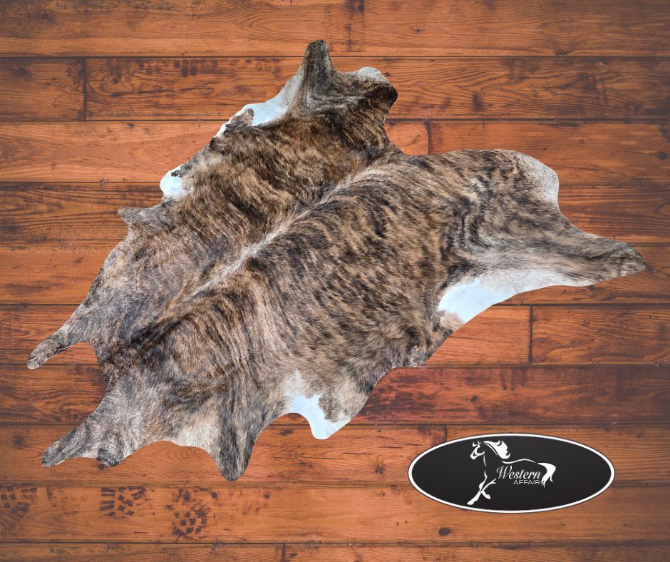 Dark Brindle Cowhide