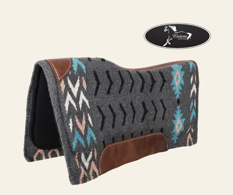 Grey Teal &amp; Pink Contoured Felt Pad