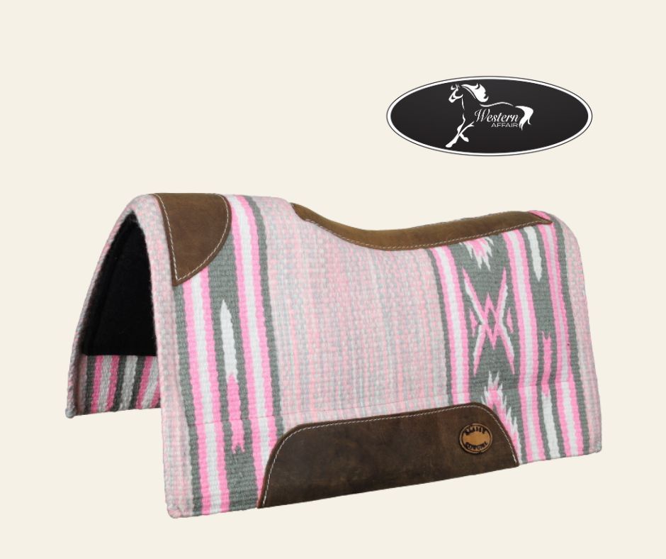 28&quot; X 30&quot; Bubblegum Pink Felt Bottom Wool Top Pad