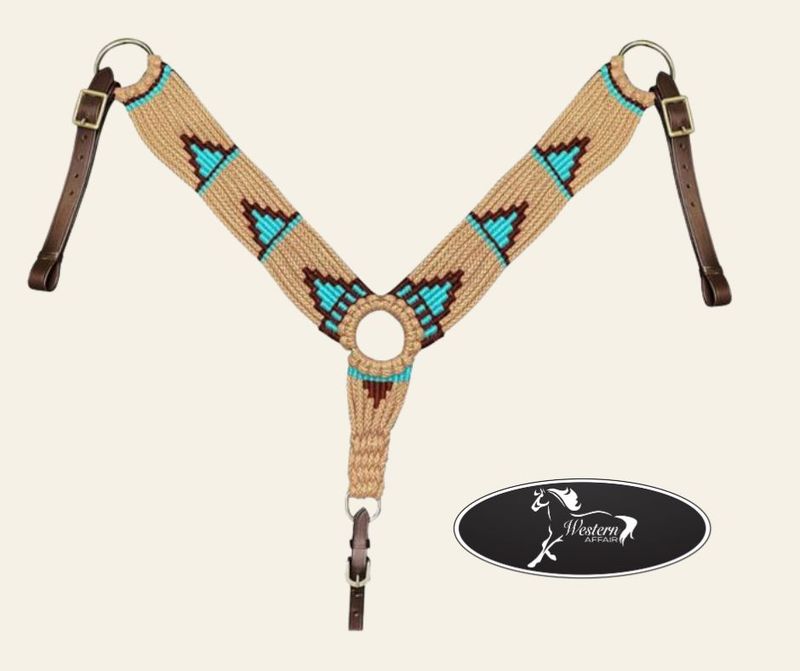 Wool Blend Multi Strand Southwest Breast Collar