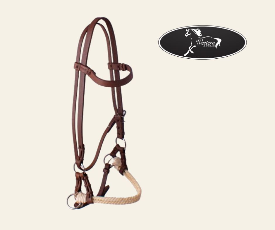 Oiled Harness Leather Side Pull Headstall Oiled Harness Leather Side Pull Headstall