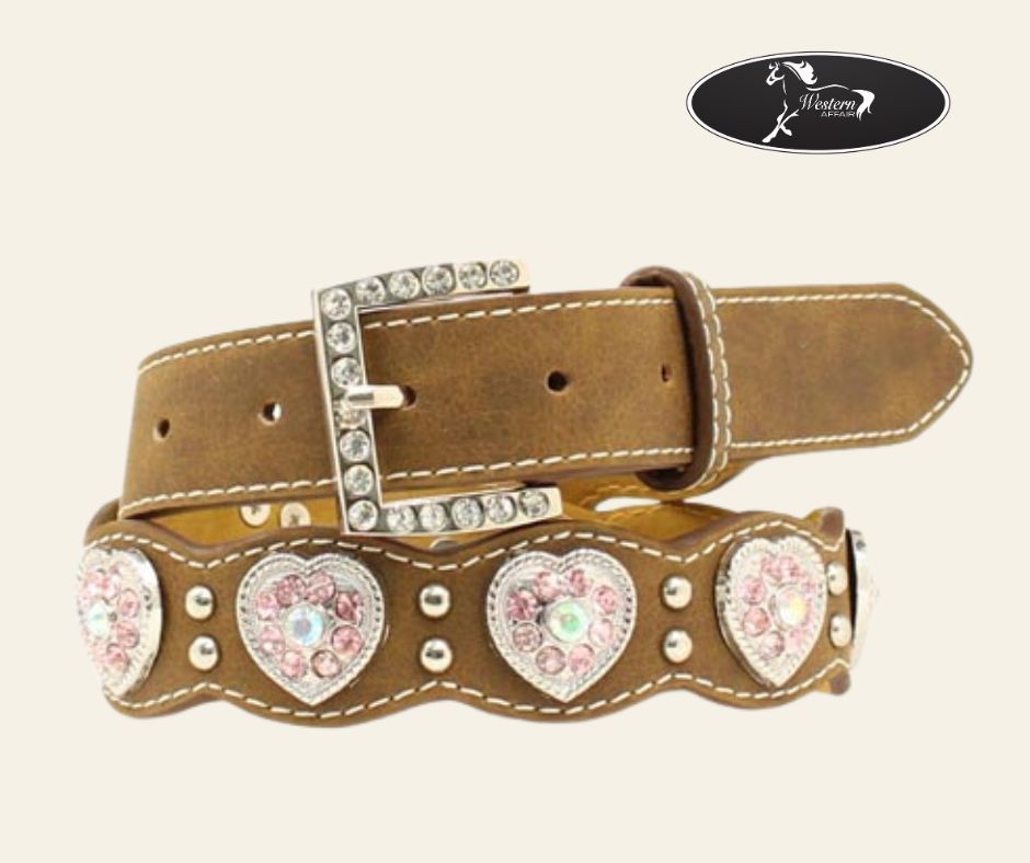 Nocona Girls Fashion Heart Belt Nocona Girls Fashion Heart Belt