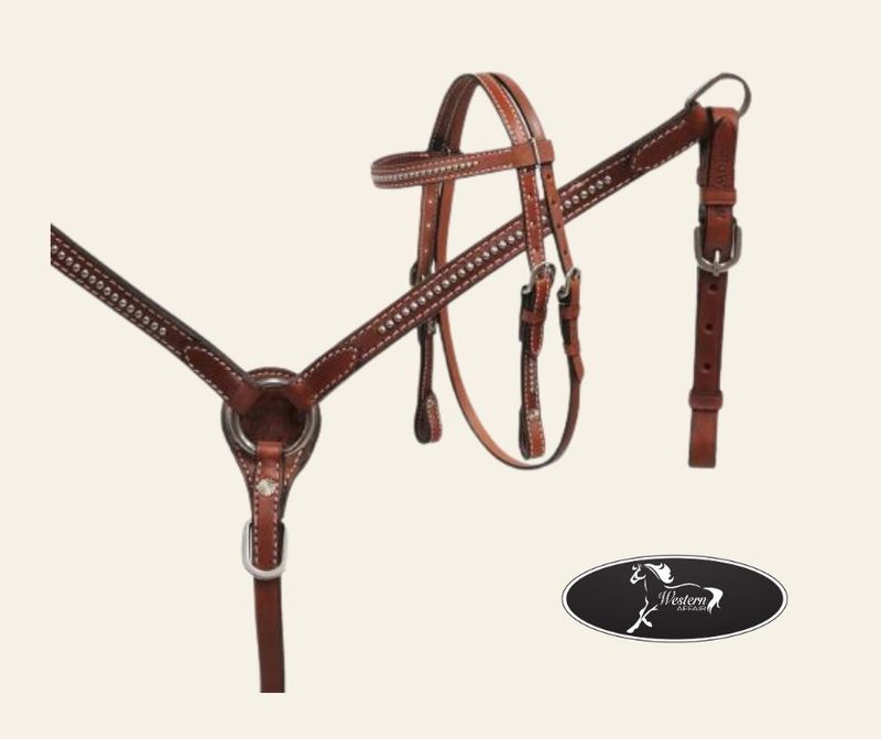 Small Pony Leather Matching Set with Silver Studs