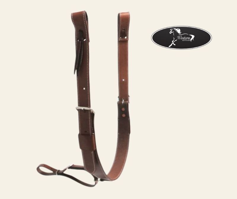 PONY 1.75" wide leather back cinch with roller buckles