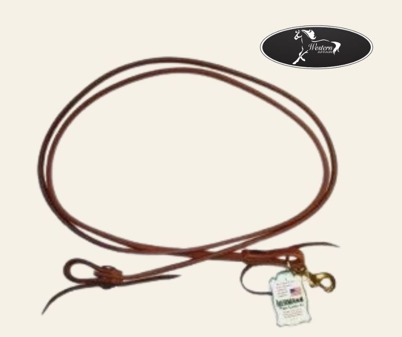 Hermann Oak Leather Roping Reins