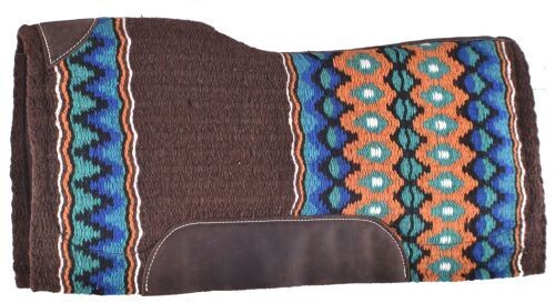 Brown, Orange & Turquoise Memory Felt Bottom Pad Brown, Orange & Turquoise Memory Felt Bottom Pad