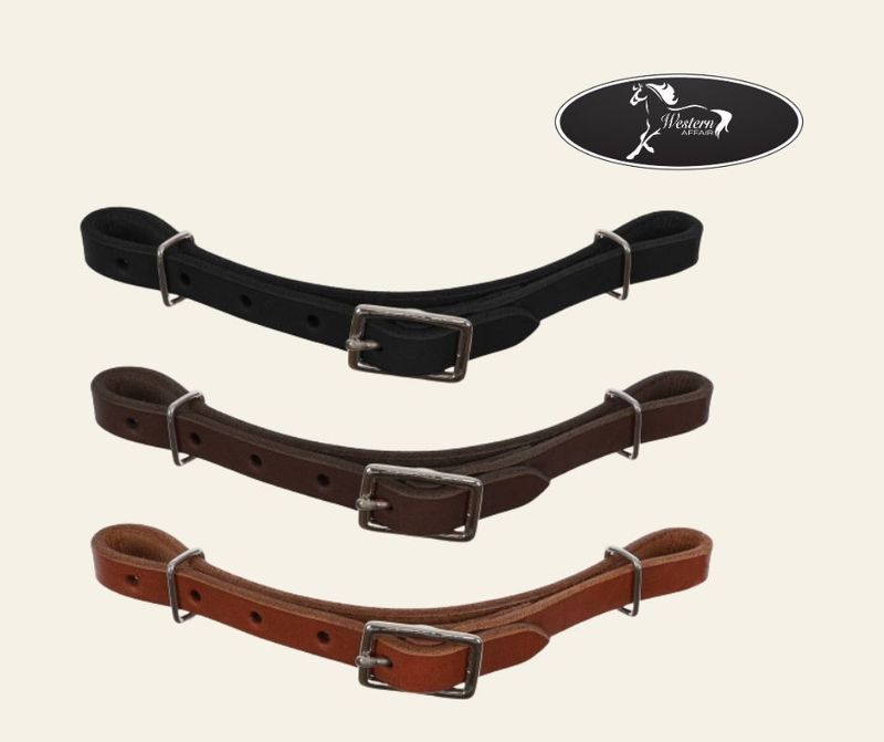 Leather Oiled Curb Strap