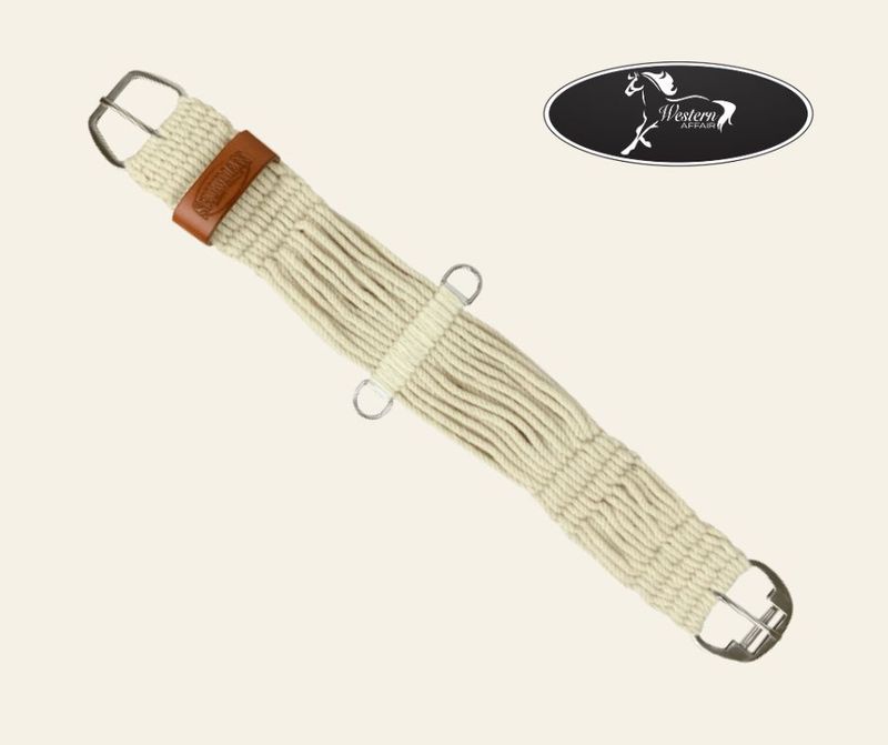 Mohair Straight String Girth with Stainless Steel Roller Buckle Mohair Straight String Girth with Stainless Steel Roller Buckle