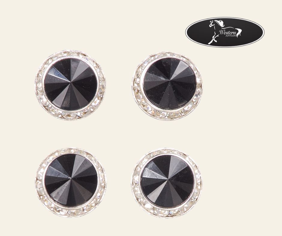 Show Number Magnets - Black with crystals Show Number Magnets - Black with crystals