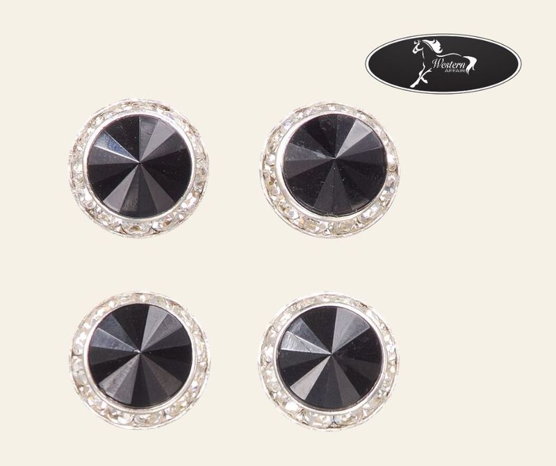 Show Number Magnets - Black with crystals