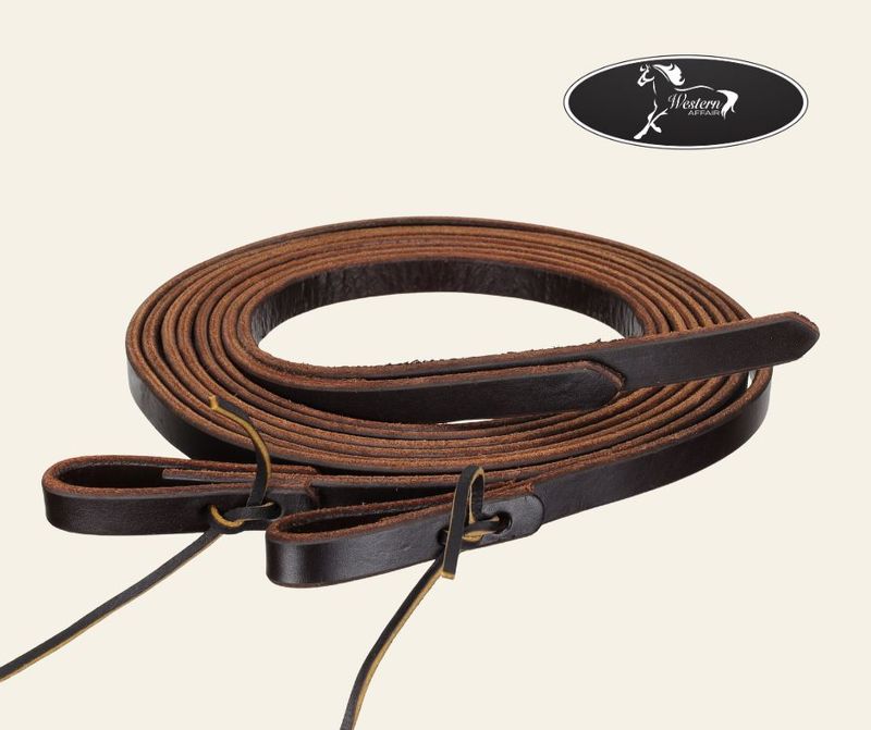 8' x 5/8" Premium Harness Leather Split Reins